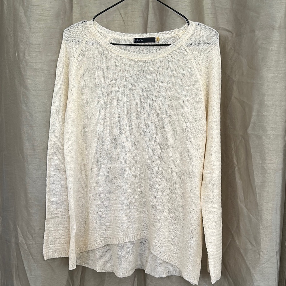 ❤️BUNDLE buy 3 get 15% OFF❤️
Gibson Cream Crew Neck Sweater Lightweight Knit